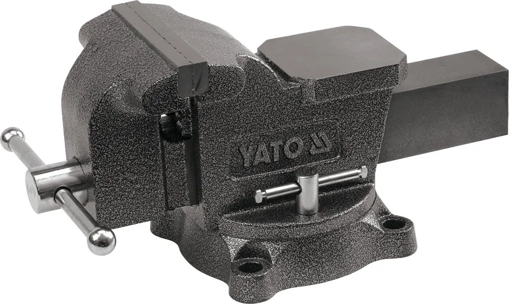 Étau 125 mm à base pivotante et enclume pour un maintien haute précision