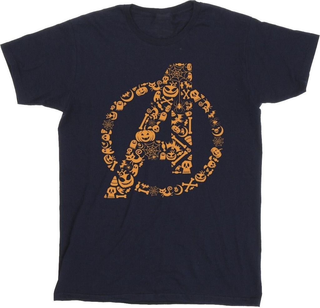 Marvel - "Avengers Halloween" T-Shirt für Herren BI38365 (L) (Marineblau)