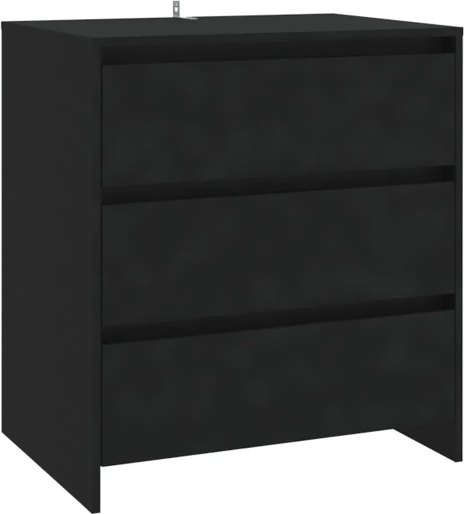 SYFAX™ Credenza Nera 70x41x75 cm in Truciolato