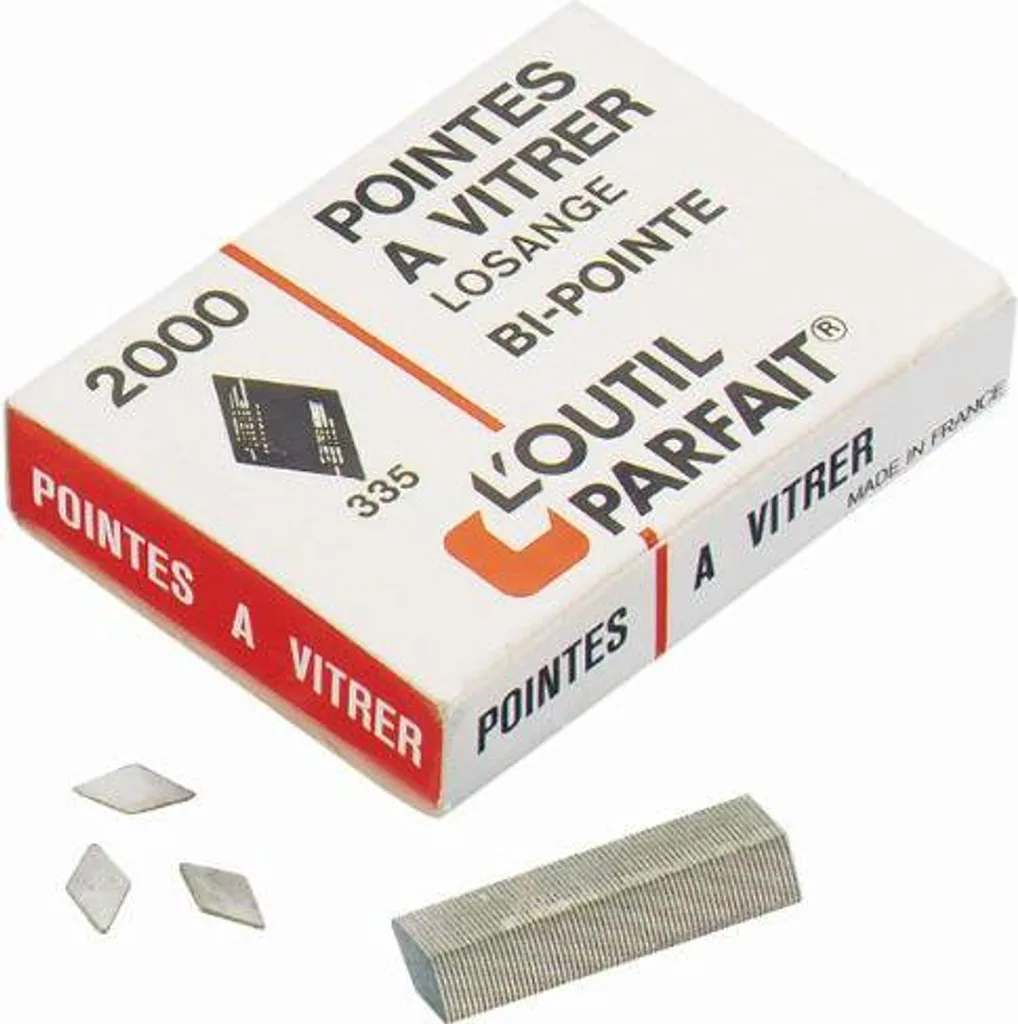 Pointes à Vitrer Losange Haute Résistance - Boite de 2000 Pièces