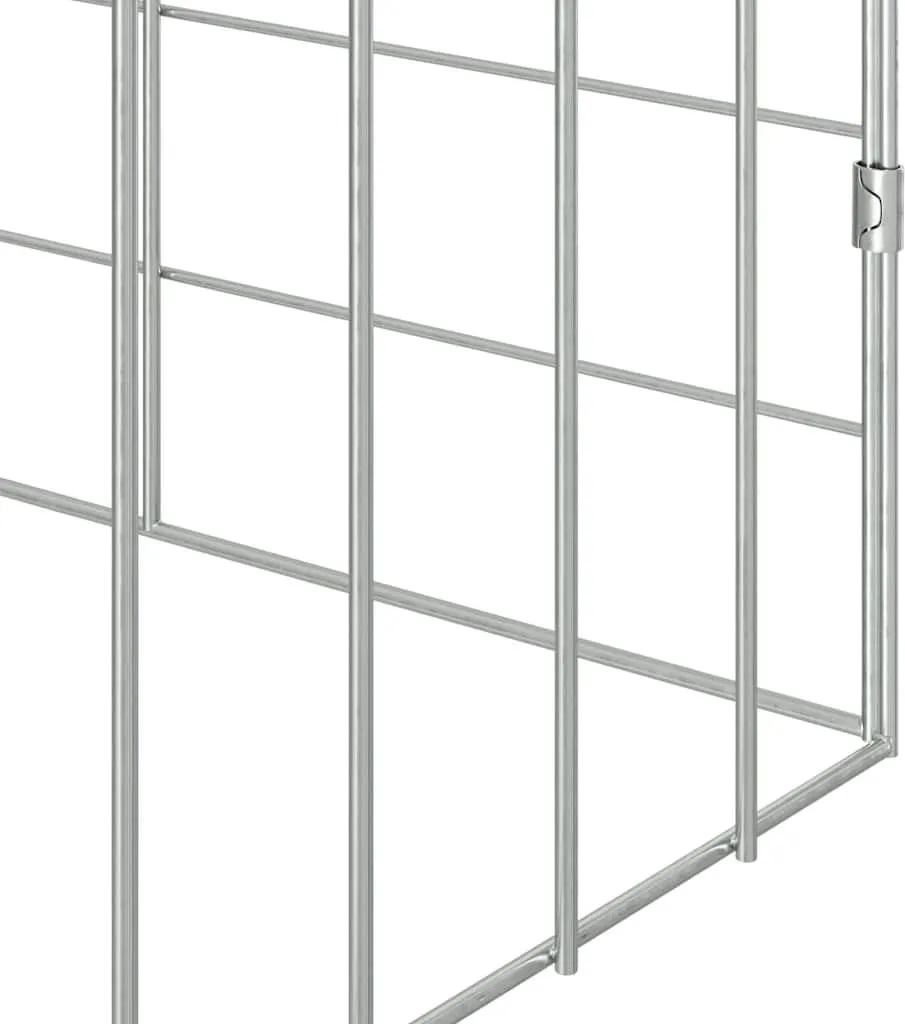 Recinto per Conigli da Esterno vidaXL 400x78x78 cm Acciaio Zincato - 7