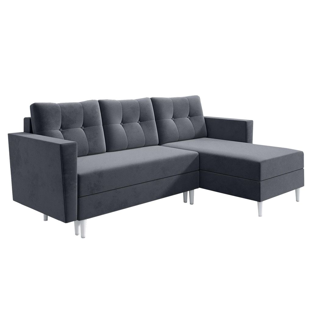 Oslo Ecksofa Schlaffunktion und Stauraum für Bettwäsche Jasmine 96 Iwmar Möbel