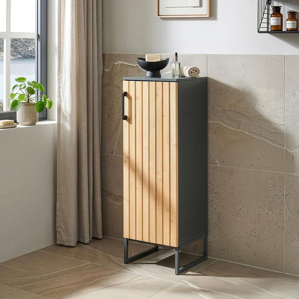 Badezimmerschrank 'Svanes' mit 1 Tür und 3 Innenfächern Produktbild 