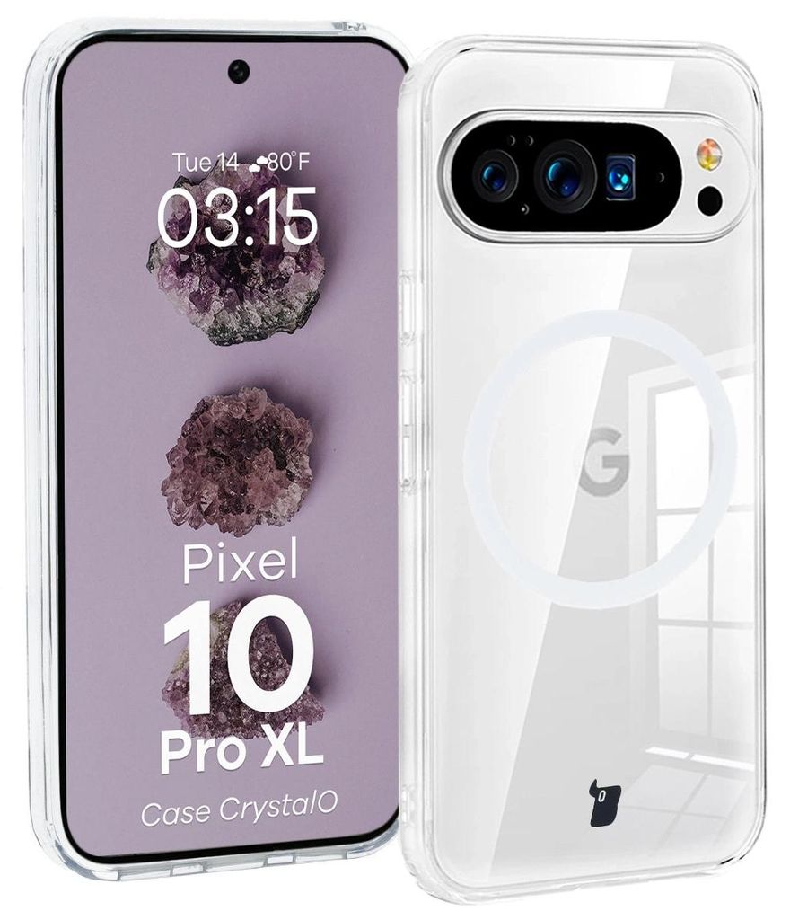 Bizon Case CrystalO Magnetisch Google Pixel 10 Pro XL klar