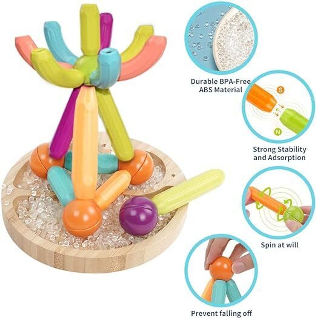 Magnetické stavebnice, Stavebnice pre deti, Magnetická Obrázok produktu 2