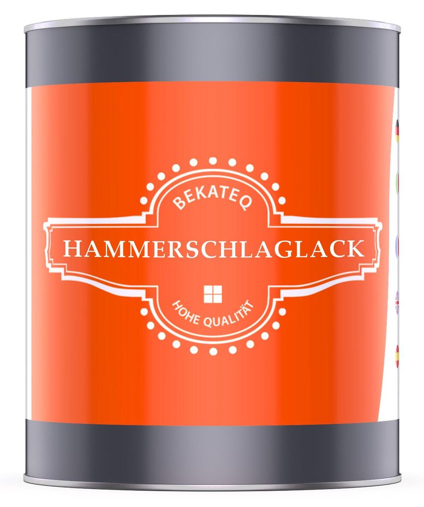 Hammerschlaglack Silber, 2,5 Liter I 3in1: Rostschutz, Produktbild 