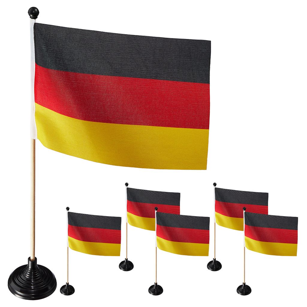 Deutschland Hand Fahne Fanartikel Fußball WM EM Flagge Fan Party Tischfahne 