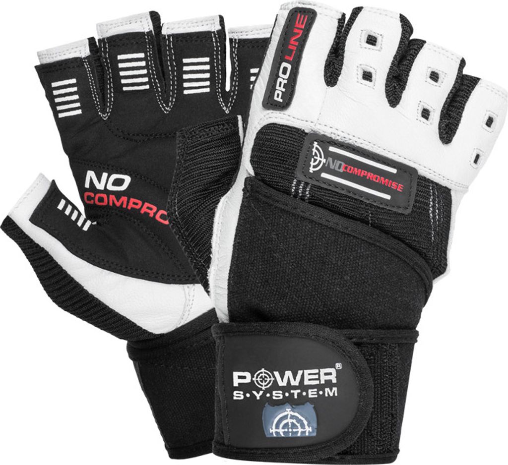 Handschuhe No Compromise weiß schwarz XXL