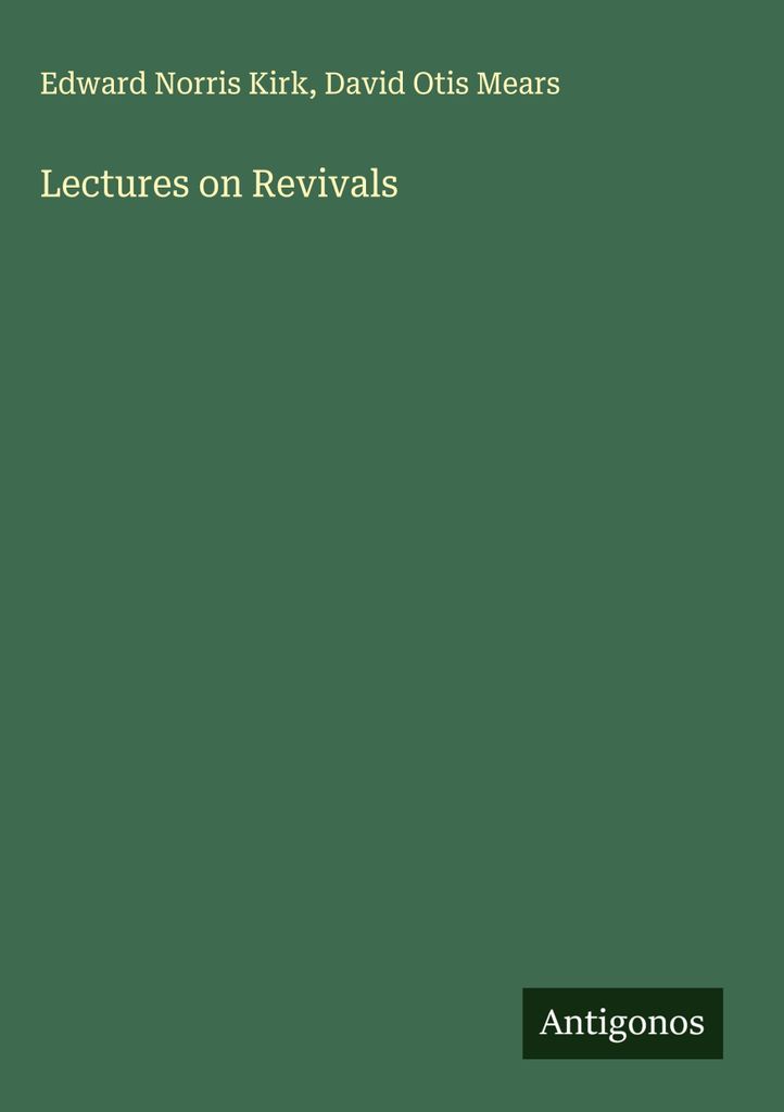 Lectures on Revivals