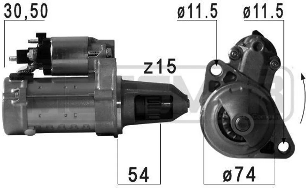 Démarreur pour Mercedes Classe A W176 et Sprinter - Solution OE 2709060026