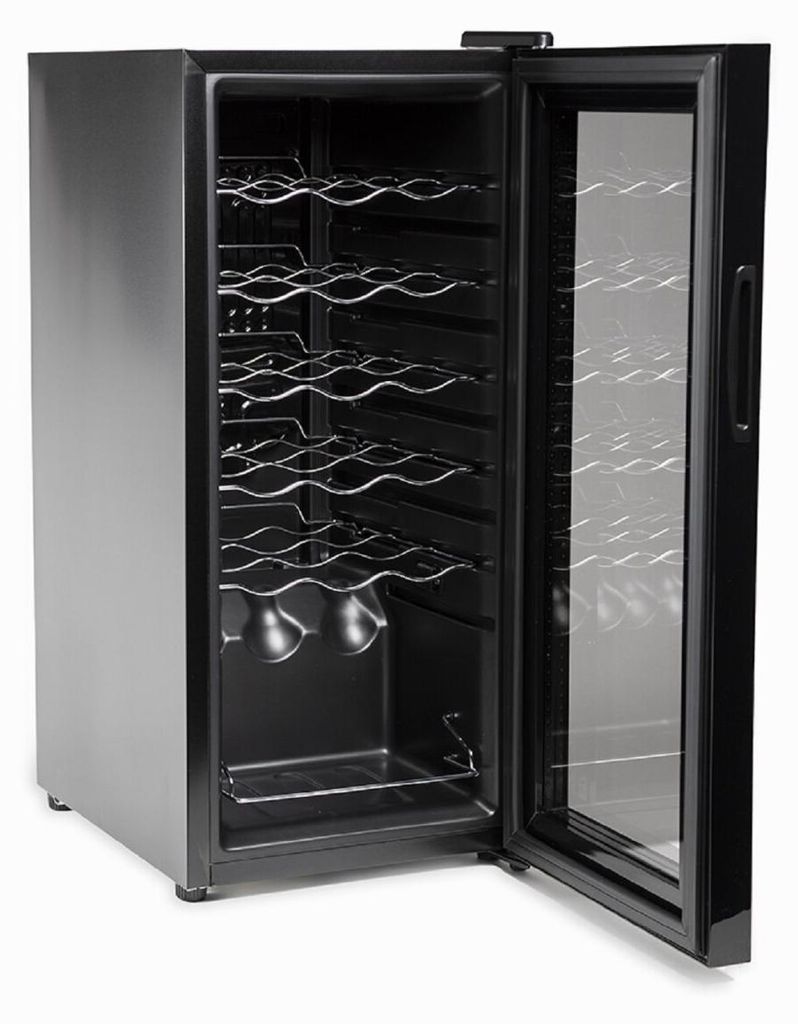 Melchioni Vermentino 18 C Weinkühler mit Kompressor Freistehend Schwarz 18 Flasche(n)