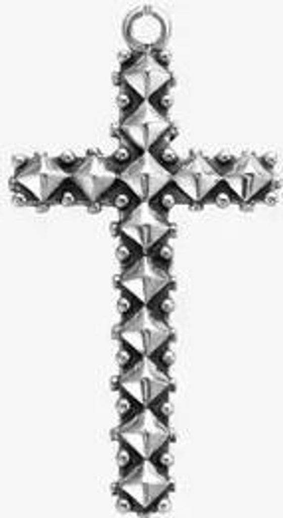 Rebel and Rose Pendant Studded Cross Antic RR-PD005-S-M Anhänger
