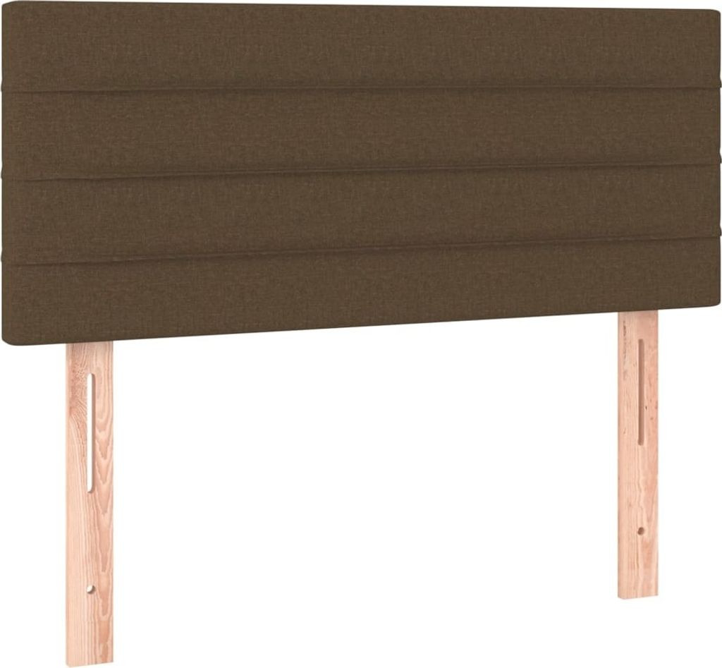 Kopfteil Dunkelbraun 80x5x78/88 cm Stoff