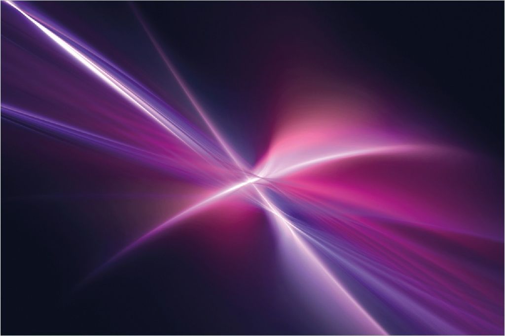 Wallario Poster - Abstrakte Formen und Linien schwarz lila pink weiß, Kunstdruck Größe: 100 x 150 cm