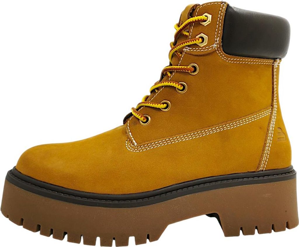 Bullboxer Damenschuhe Schnürstiefel Braun Freizeit, Schuhgröße:39 EU