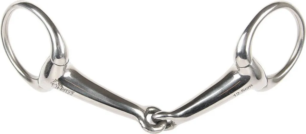 Mors bradoon Harry's Horse 18 mm argenté en 13,5 cm pour bride