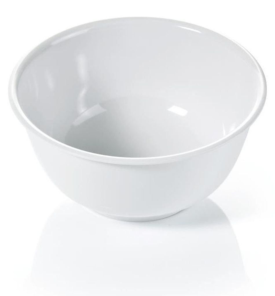 4x Schale Melamin 1150 ml weiß bruchfest Ø 18 cm Produktbild 