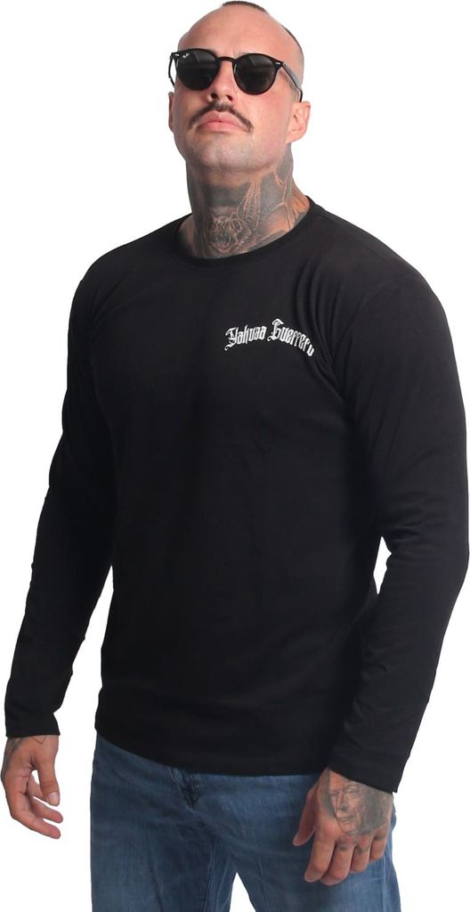 Yakuza Herren Guerrero Longsleeve, Schwarz, XL
