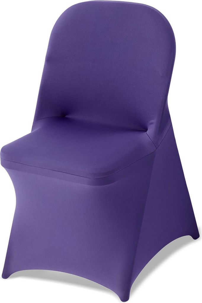 VEVOR Stuhlhussen Stuhlbezug Stretch 50 Stk. waschbarer & abnehmbarer Stuhlüberzug aus Polyester-Elasthan für Hochzeitsfeiern Esszimmerbankette, ...