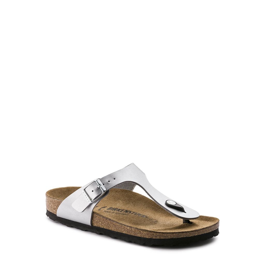 Birkenstock Gizeh Silber Normalfußbett - Damen Hausschuhe - 043851