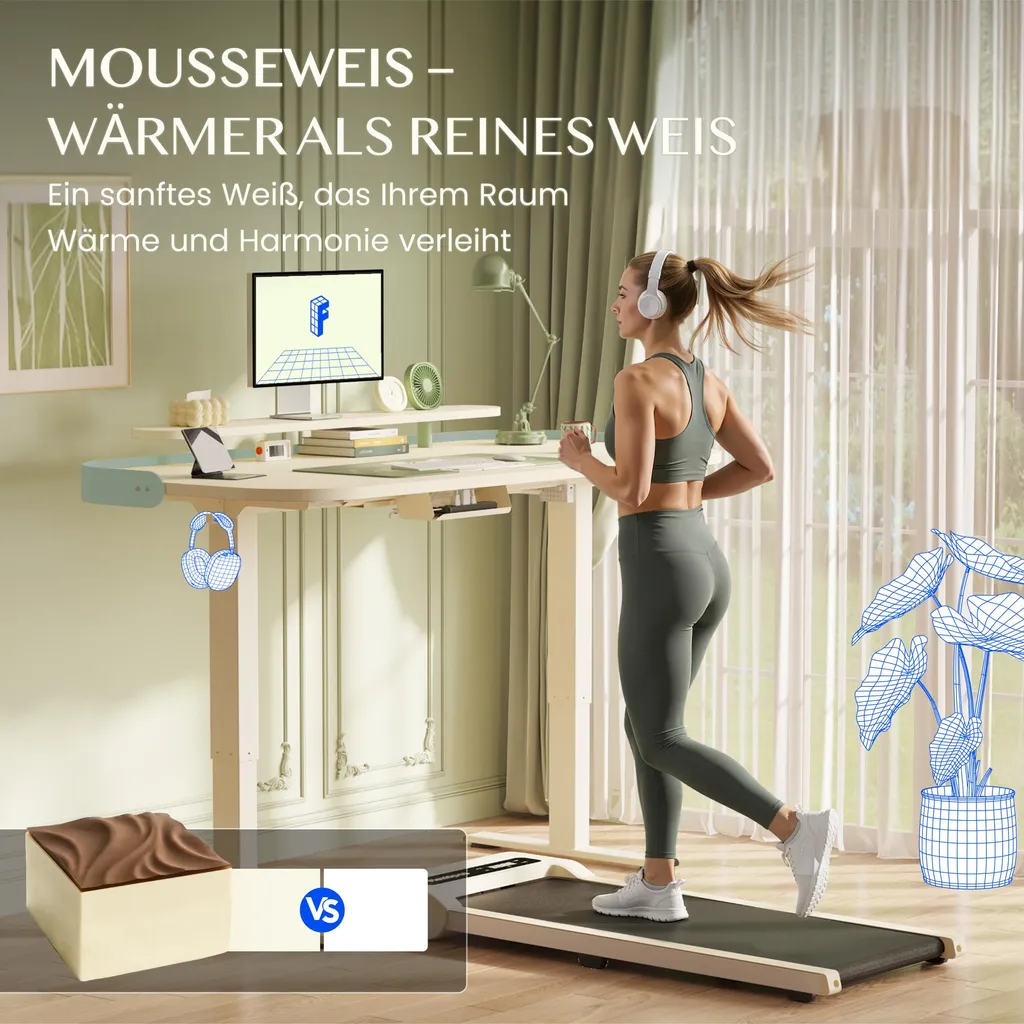 Dites stop au mal de dos avec le bureau électrique FLEXISPOT E1 Pro blanc - 10