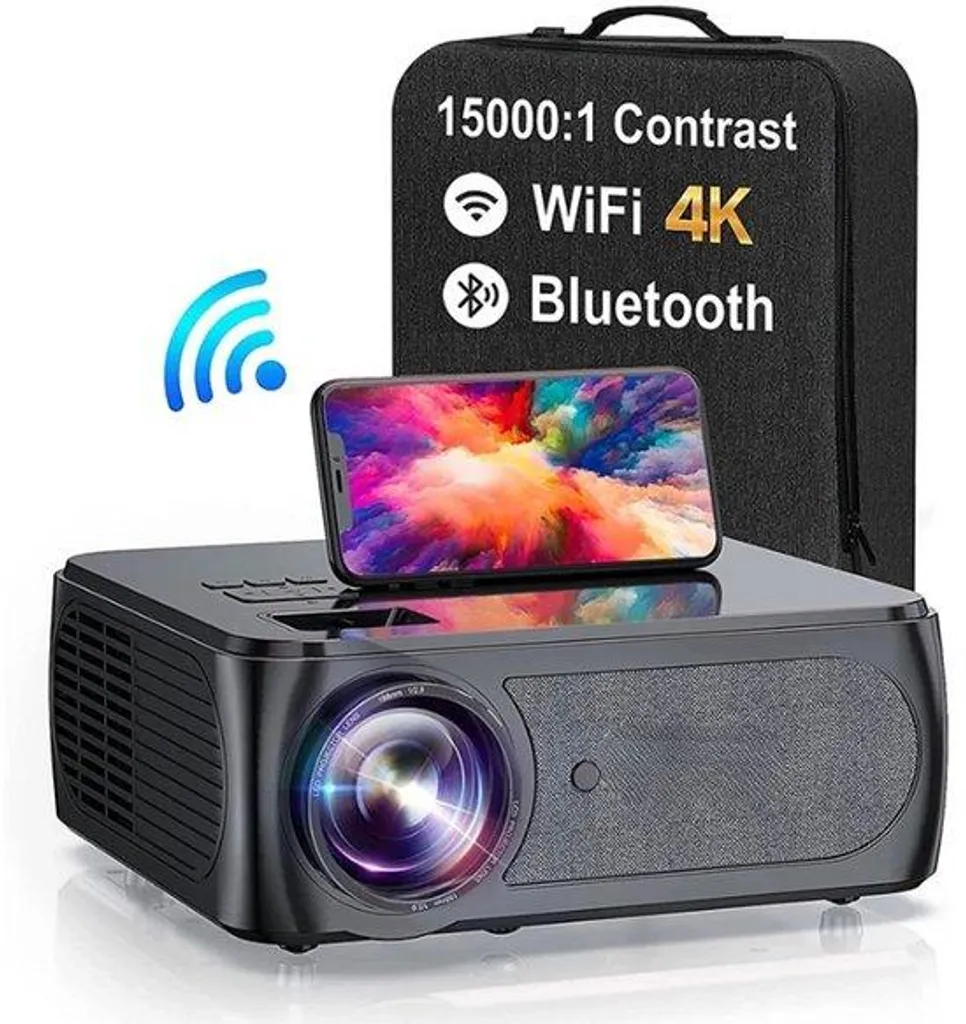 Vidéoprojecteur 1080p Wi-Fi 5G : Fini les Câbles pour un Cinéma Maison