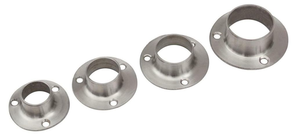 Edelstahl Wandflansch Wandhalter Flansch Steckfitting Produktbild 