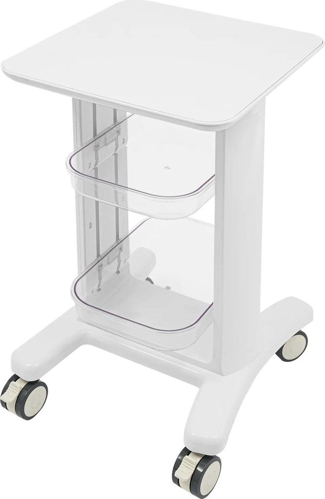 Salon-/Friseurwagen - Rollbarer Aufbewahrungswagen - 3 Ebenen - ABS - 45×41,9×74,1 cm - Traglast 50 kg - Weiß