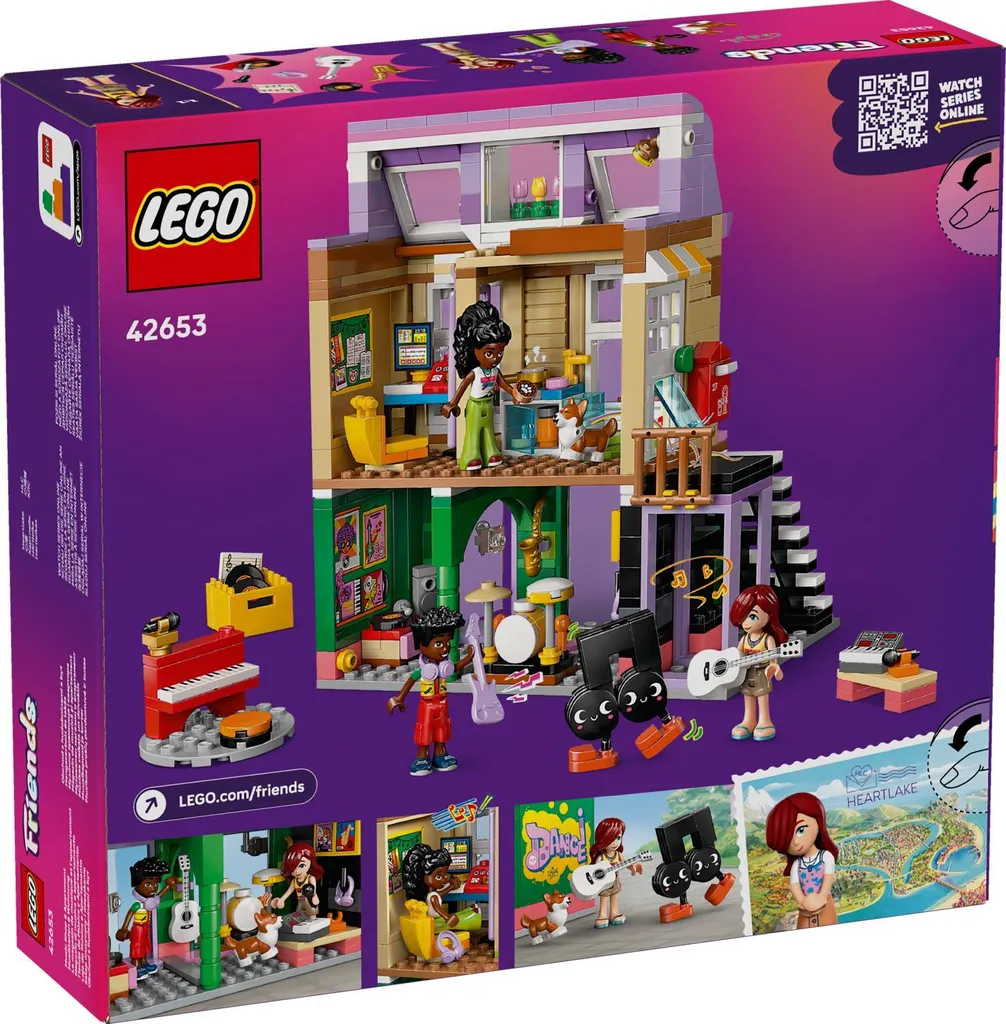 LEGO Friends 42653 : Jouet Créatif Magasin de Musique et Appartement