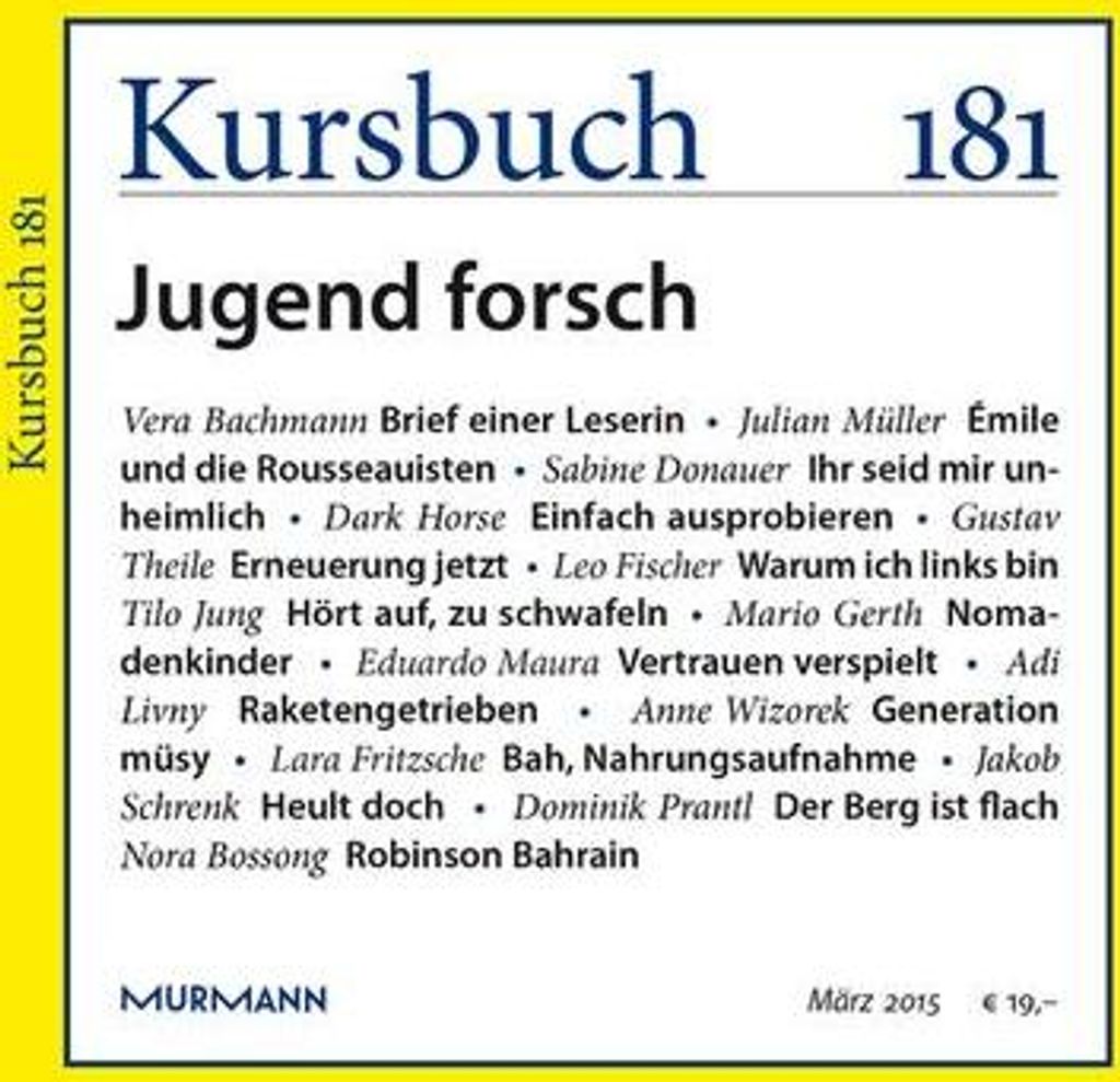 Kursbuch 181
