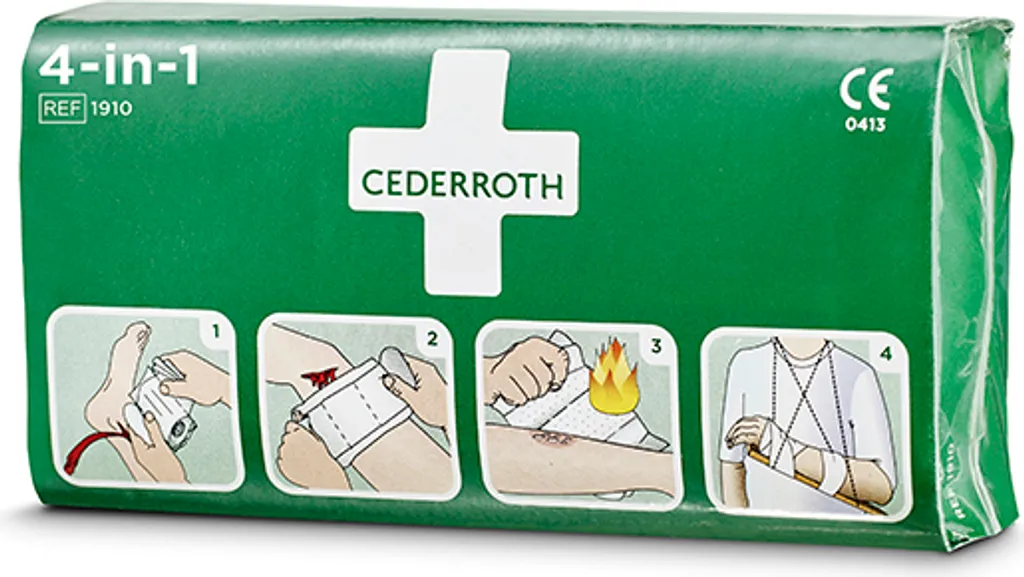 Stopper une hémorragie avec le pansement Cederroth 4 en 1 efficace