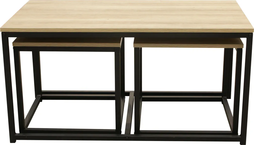 Table Basse X3 Seattle Industrielle - Structure Acier et Plateau Robuste - 3