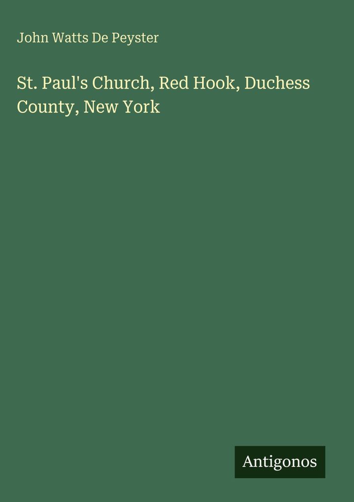 St. Paul's Church, Red Hook, Duchess County, New York