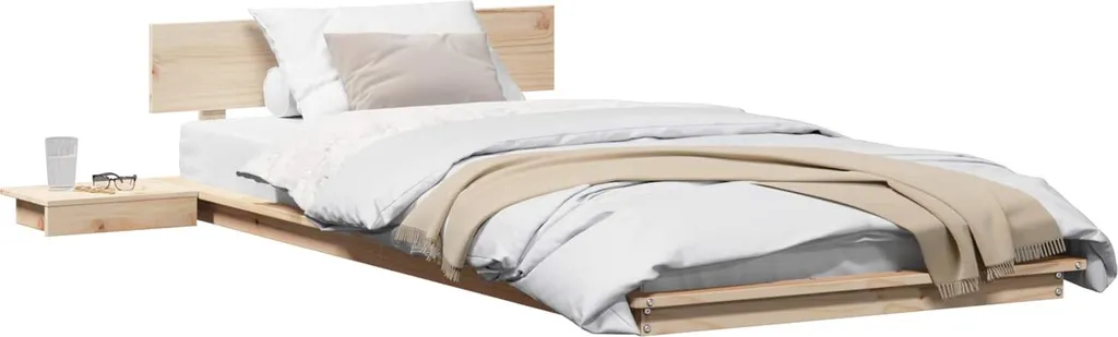 Letto Singolo SYFAX Legno Marrone 90x190 cm | Design Scandinavo