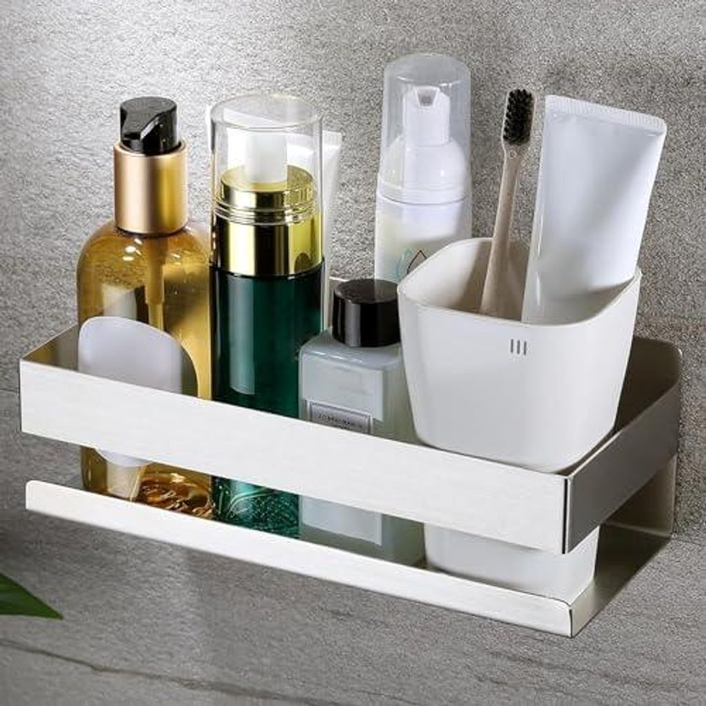 Duschablage Ohne Bohren – Selbstklebender Badezimmer Produktbild 