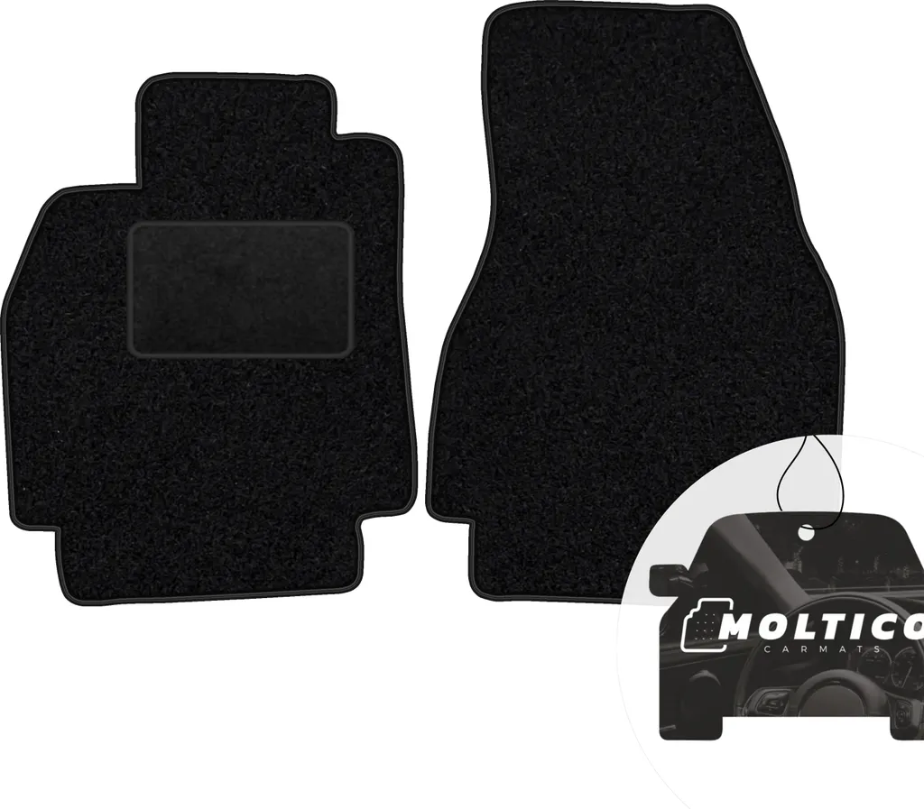 Set 2 Tappetini Auto Anteriori Renault Megane II 2002-2008 Velours Nero