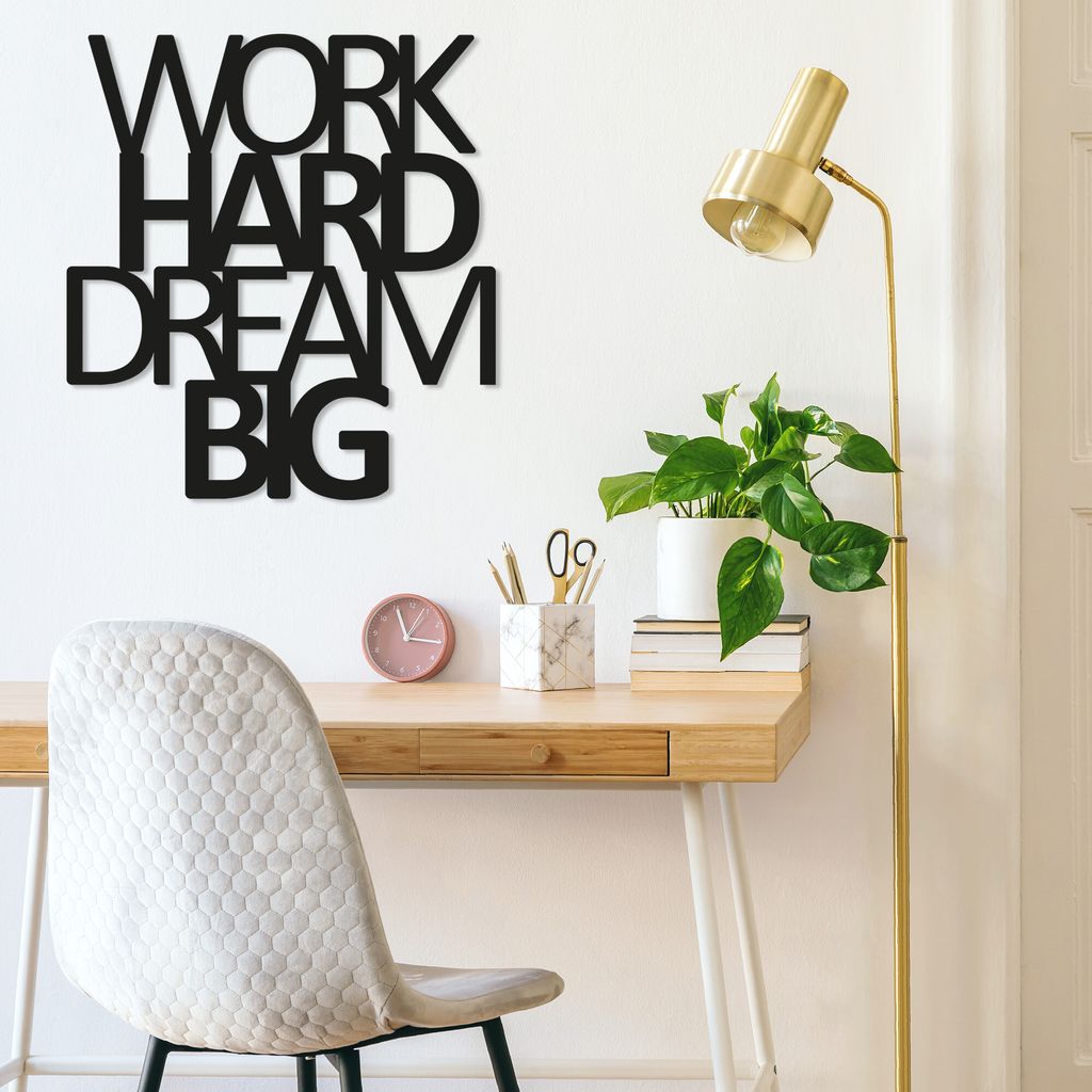 Wallity, Work- TNL1105, Schwarz, Sonstige Wohndekorationen, 65 x 70 cm, 100% Metall (Dicke: 1