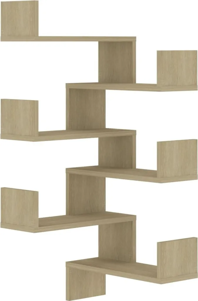 Étagères d'angle en bois Chêne Sonoma 40 cm lot de 2 The Living Store - 2