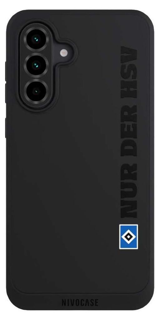 NIVOCASE Handyhülle für Samsung Galaxy A36 5G Hülle NIVOpure Case Schwarz HSV Hamburger SV transparent