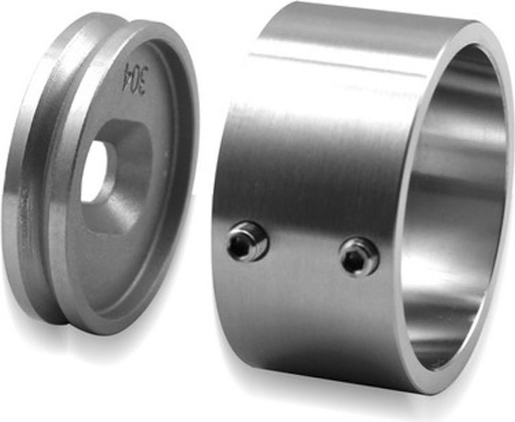 Edelstahl Flansch Wandflansch V2A Fitting Platte Wandanker für Geländer Rohr Ø 42,4mm, Ø 33,7mm oder Ø 25,0mm
