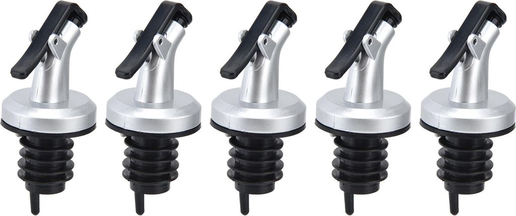 5pcs Ölflaschenausgießer Auslaufsicherer Wein-Essig-Flaschenstopper für Küche Restaurant