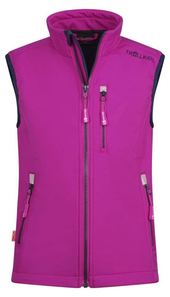 Trollkids Kids Trollfjord Vest Jungen Weste Rosa 306-236 Grösse 152