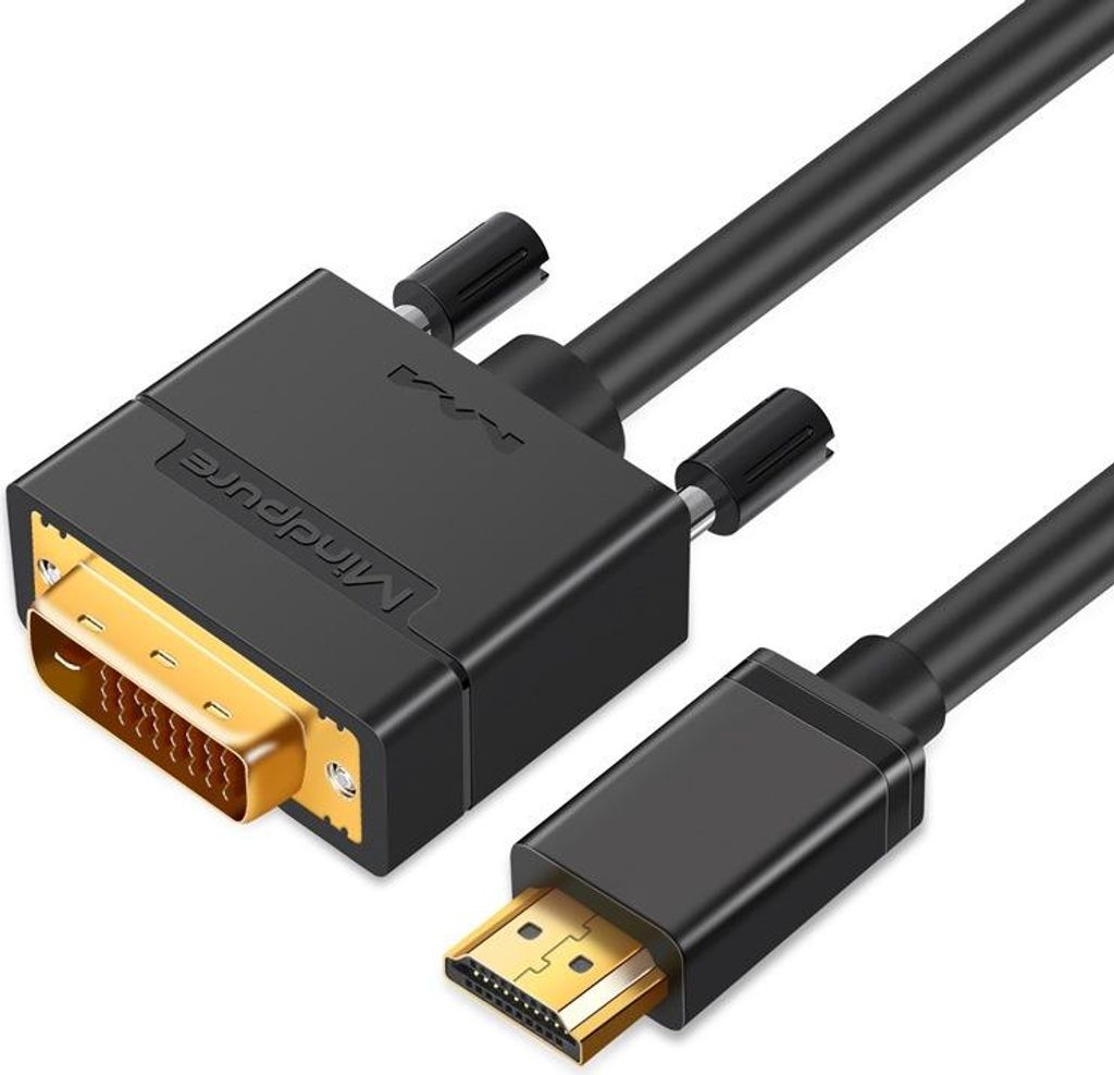 INF HDMI zu DVI Kabel: PVC+Sauerstofffreies Kupfer, Verschiedene Längen, 1 Stück 5 m