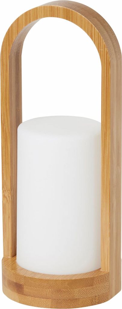 4 Duni LED Halter Easy Bambus natur-weiss 183179 Produktbild 