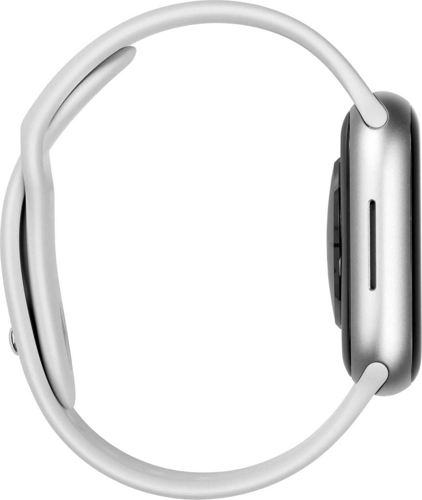 Apple Watch 8 GPS 45mm Alu Silver/White Sport Band Produktbild 8
