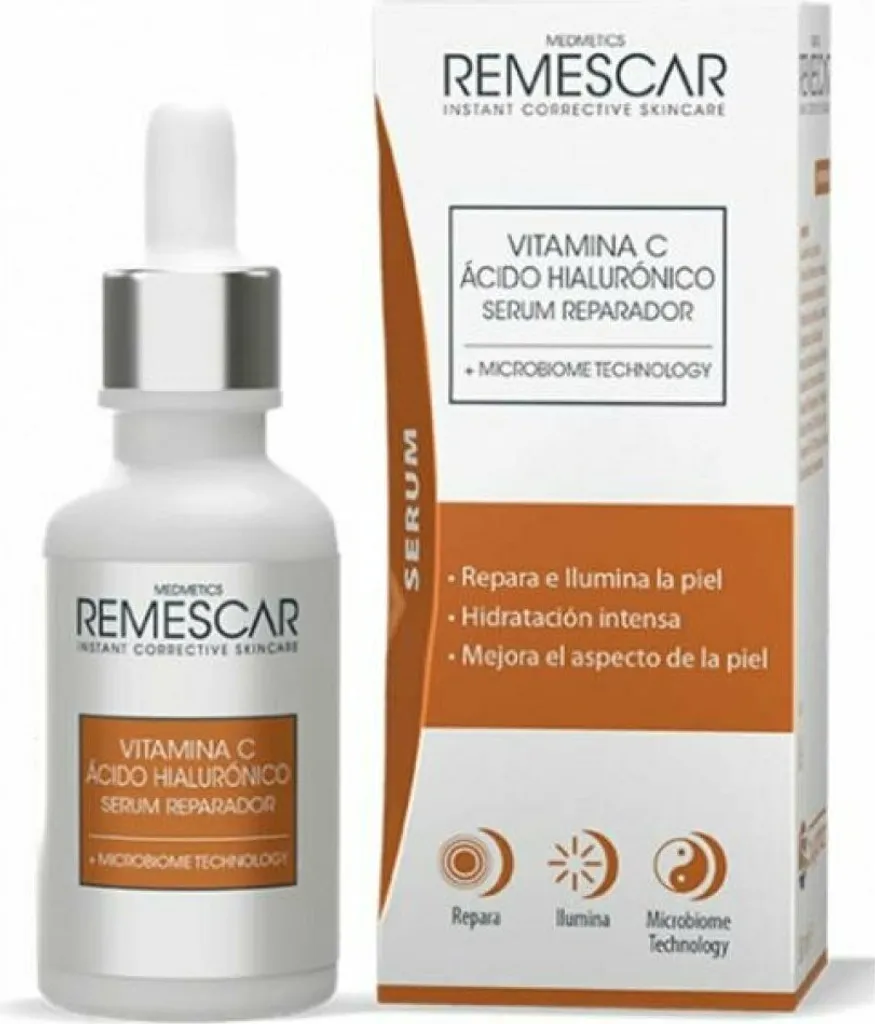 Sérum Visage Anti-Âge Vitamine C et Acide Hyaluronique Remescar 30 ml