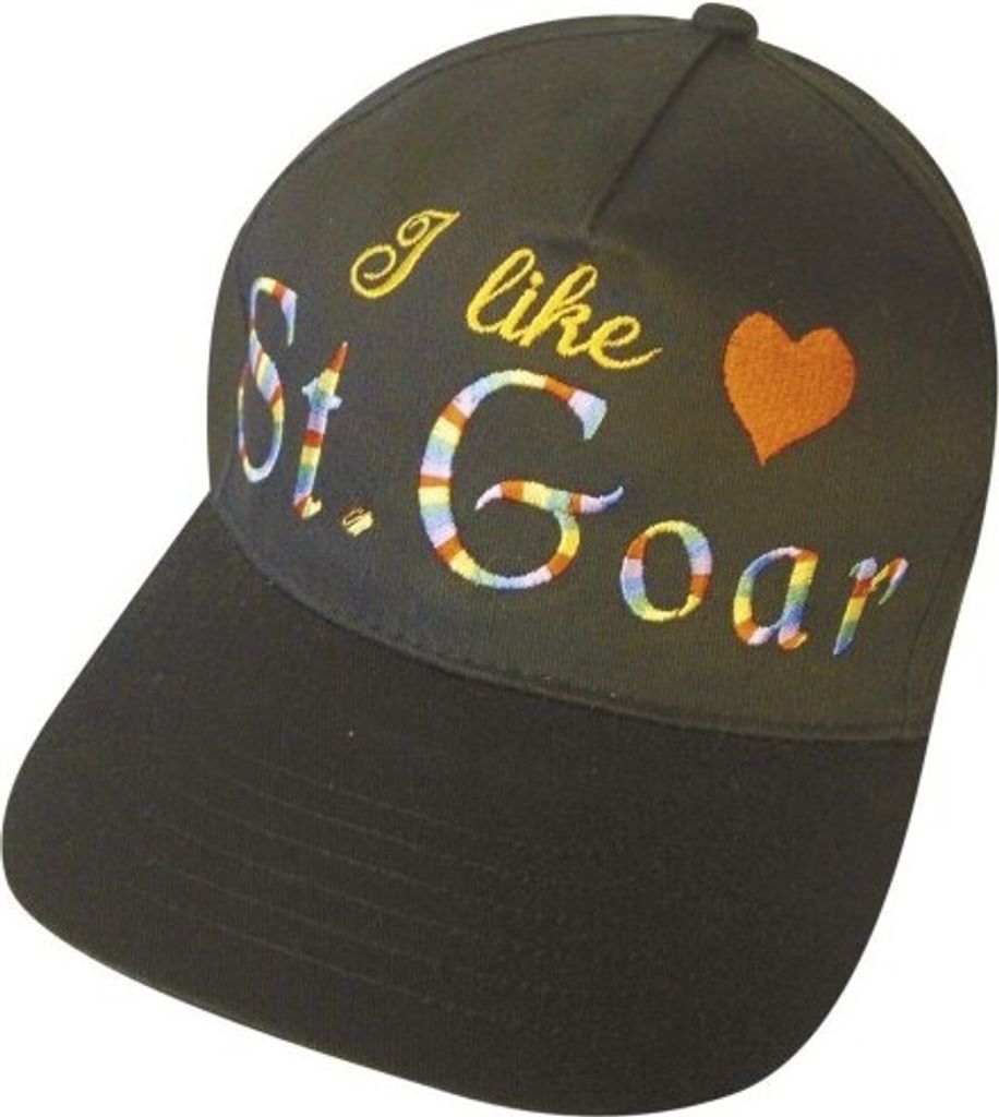 Baseballcap mit Stick - ST. GOAR I LIKE YOU - 68921 schwarz Produktbild 