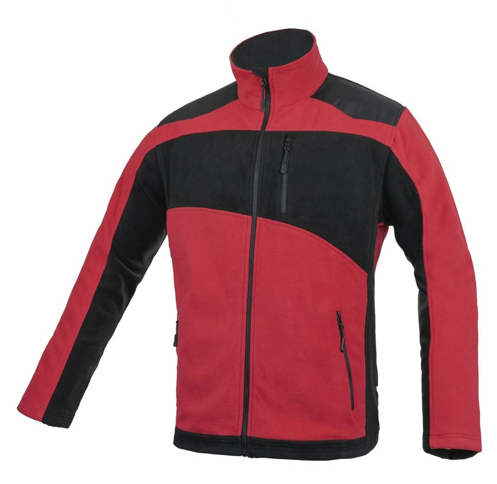 Fleecejacke Arbeitsjacke Arbeitspullover Fleece Jacke Freizeitjacke JOCKER rot M