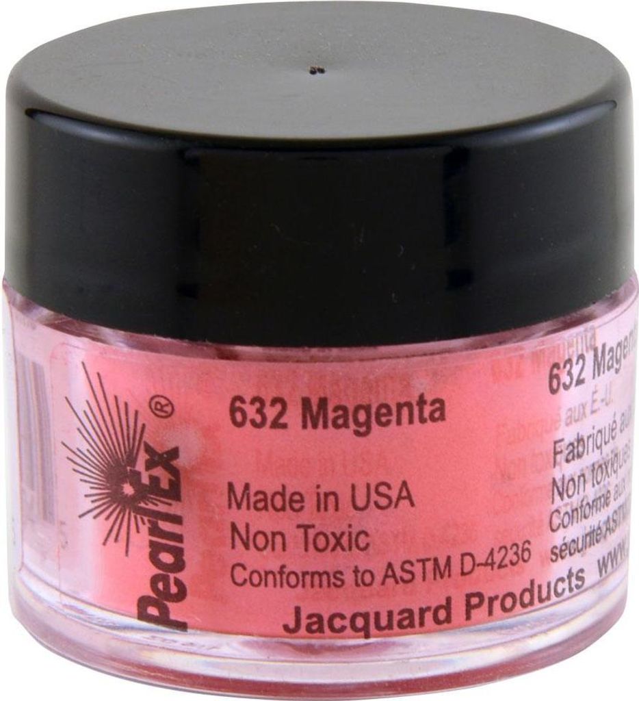 Jacquard Pigmentpulver Magenta 3 g - Pearl Ex Basteln und Kreativität