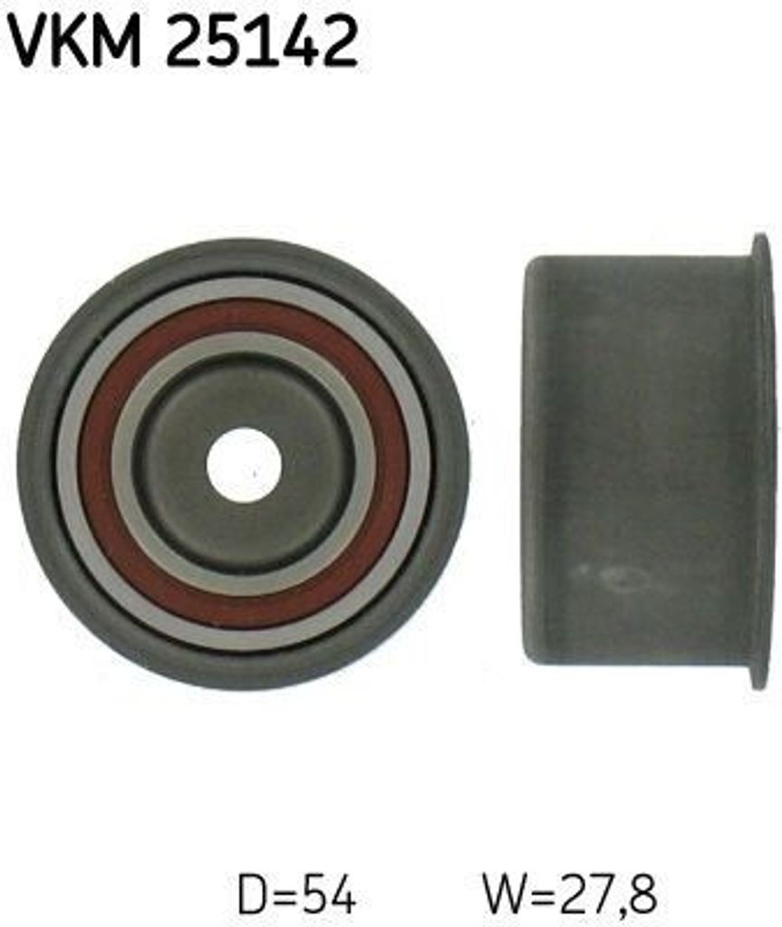 SKF VKM 25142 Umlenk-/Führungsrolle, Zahnriemen OE 55353701 kompatibel mit Astra G, Astra H, Speedster, Zafira